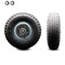 Service Caster SCC - 10" x 3.5" Pneumatic Wheel Only with 4" Centered Hub and Ball Bearings SCC-FPB350-4C-BRGKIT - alternate 1
